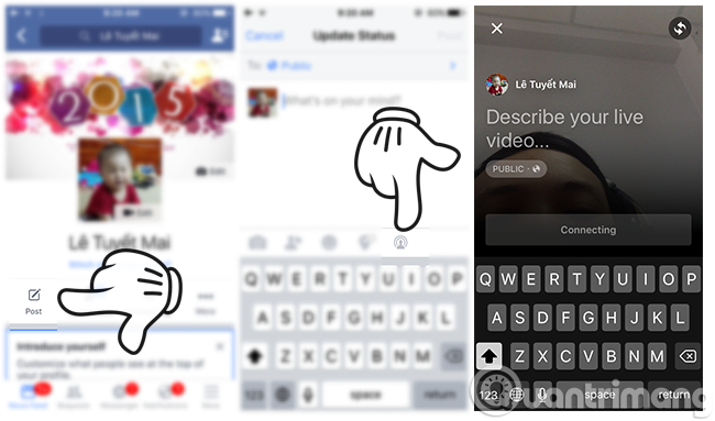 Hướng dẫn cách bật tính năng Live Stream Video Facebook trên smartphone, tablet